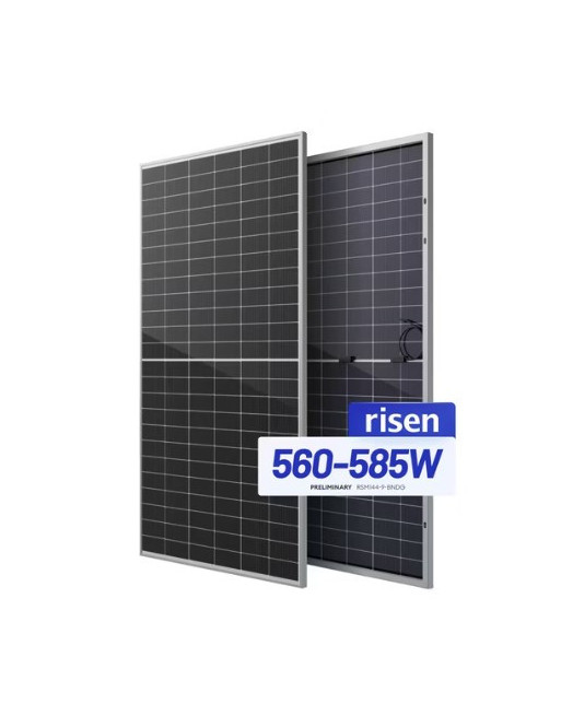 RISEN - PANEL SOLAR 585W Tecnologia TOPCom Monocristalino Modulo Bifacial 144 Celdas